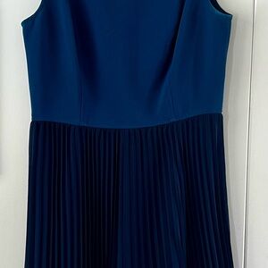 Loft - Elegant Blue Sleeveless Dress